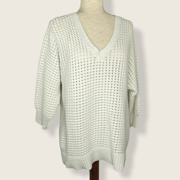 Preswick & Moore Sweaters - EUC | Preswick & Moore | Knitted Sweater | Ivory |  1X